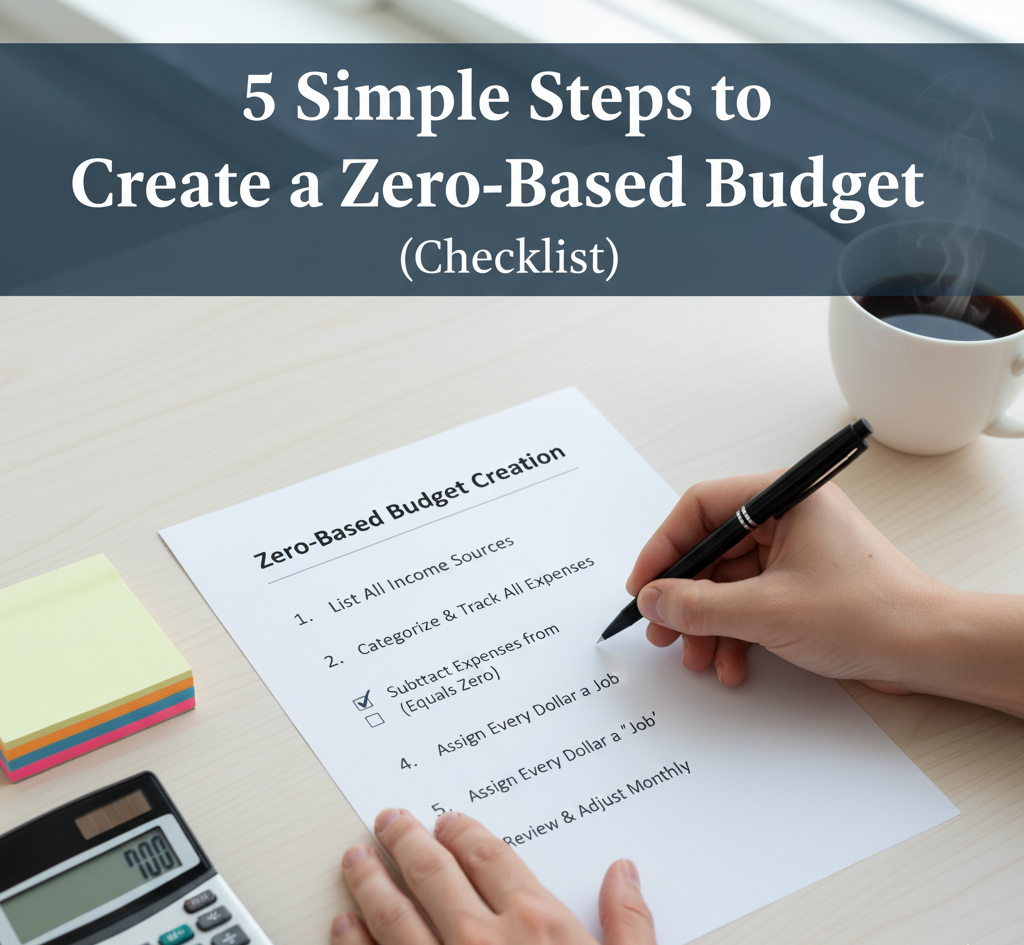 Simple Steps to Create a Zero-Based Budget (Checklist)