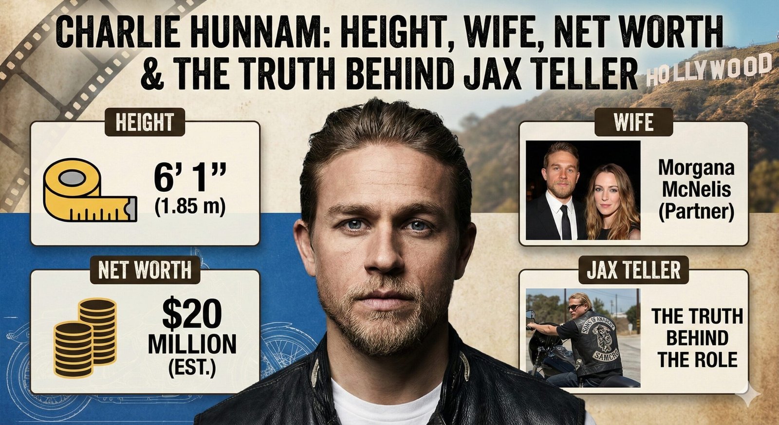 Charlie Hunnam: Height, Wife, Net Worth & The Truth Behind Jax Teller