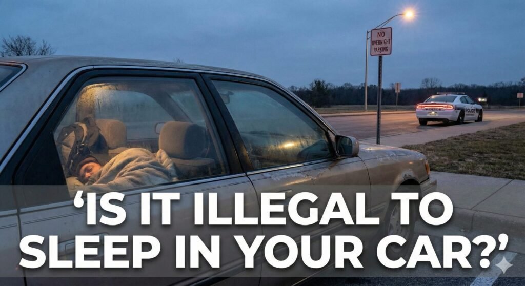 Is it illegal to sleep in your car