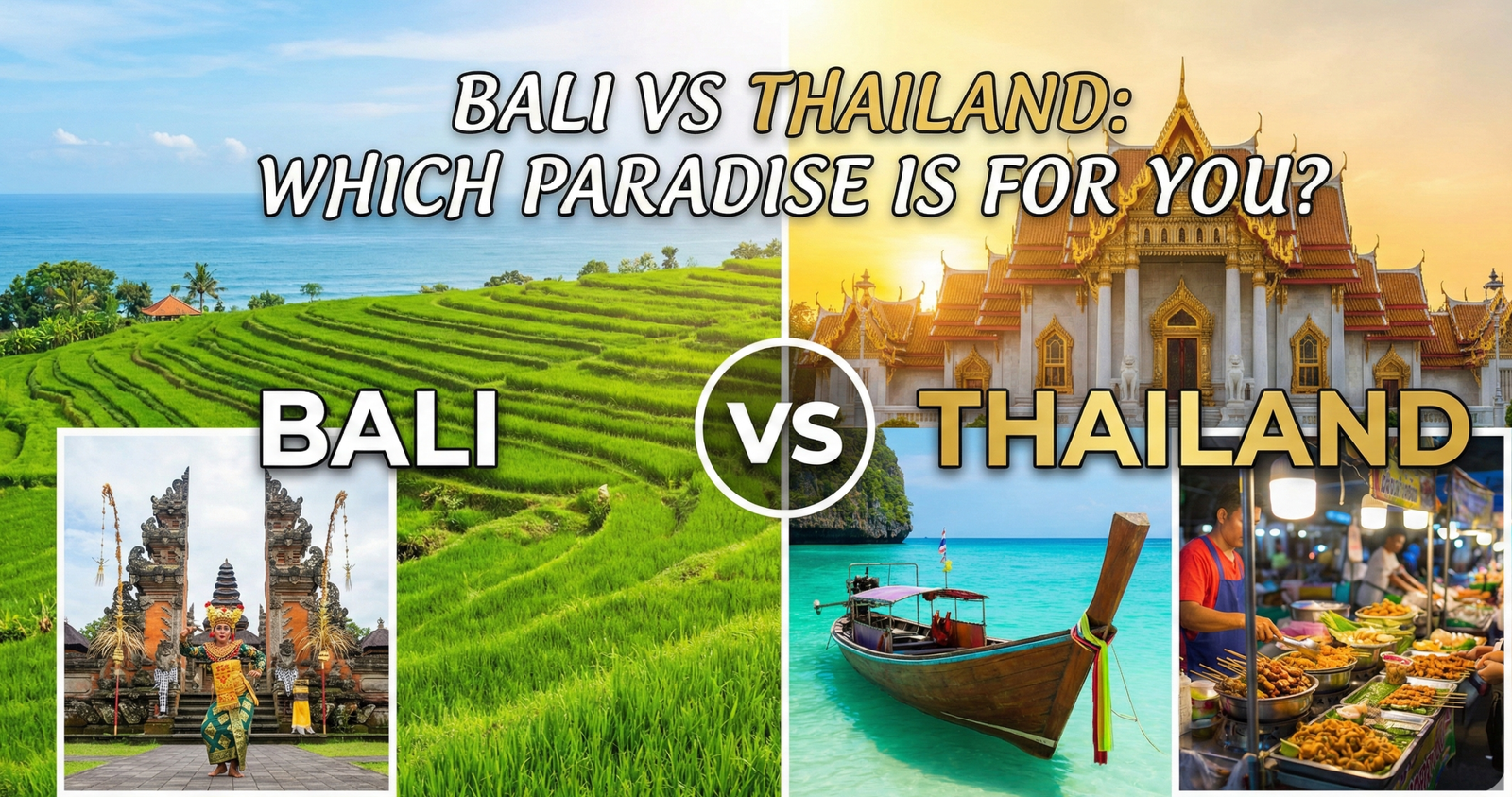 Bali vs. Thailand: Which Tropical Paradise Wins Your Vacation