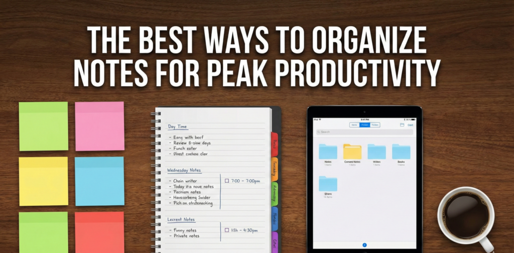 best ways to organize notes