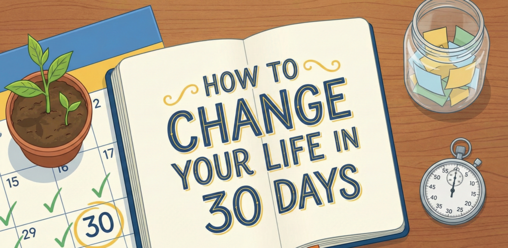 how to change your life in 30 days
