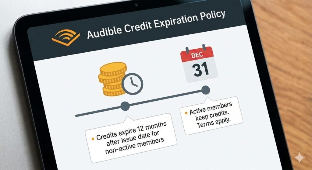 Audible credit expiration policy