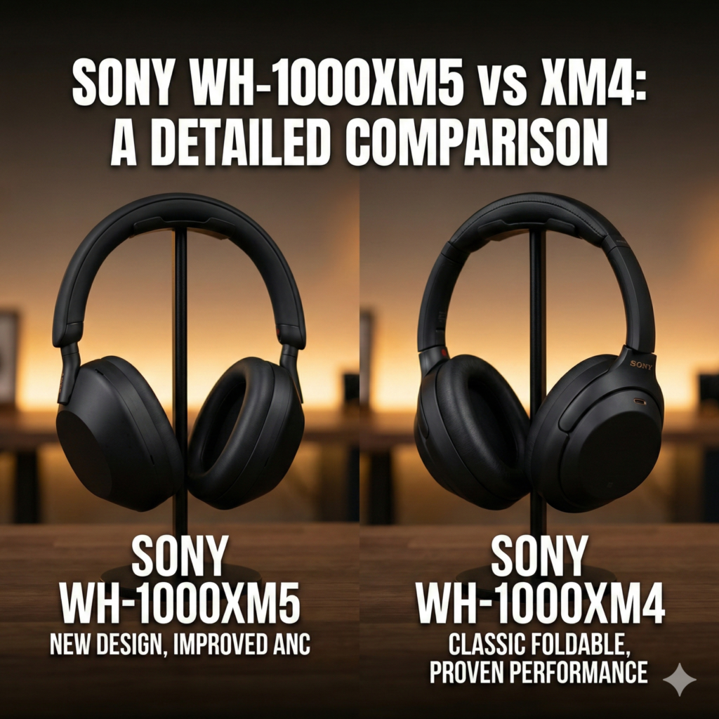 Sony WH-1000XM5 vs. XM4