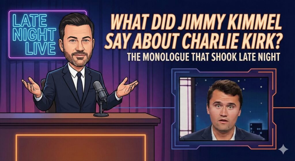 what did kimmel say about charlie kirk