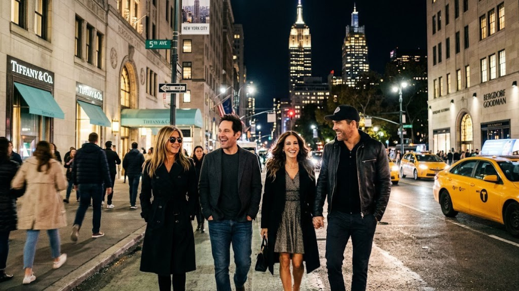 Celebrity homes across New York City skyline — Manhattan, Brooklyn, Tribeca